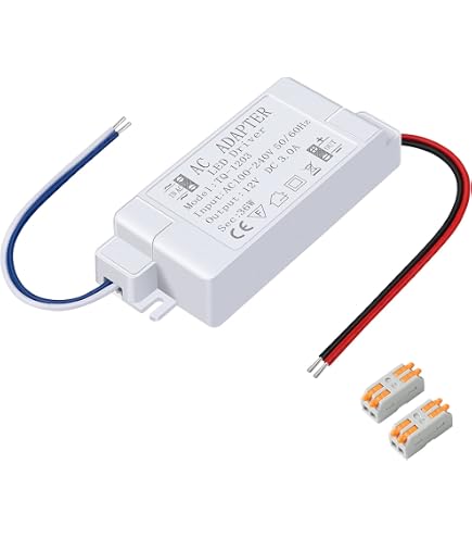 12V 3A LED Driver 36W, 12VDC Constant Voltage LED Transformer